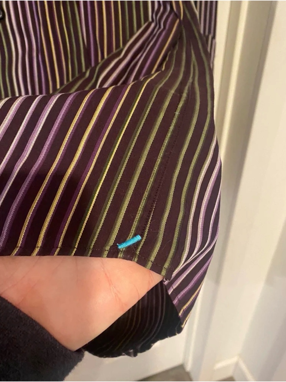 Size 15 1/2 32-33 Soho Ben Sherman stripe dress shirt - Picture 5 of 6